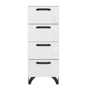 Commode haute Shuffle I Industry Industrial - 40 cm - Blanc brillant