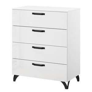 Commode haute Shuffle II Industry Industrial - 80 cm - Blanc brillant