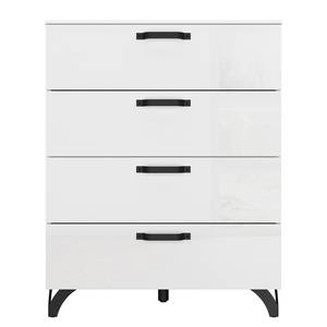 Commode haute Shuffle II Industry Industrial - 80 cm - Blanc brillant