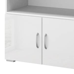 Buffet Shuffle III Basic Modern - 80 cm - Blanc brillant