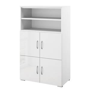 Buffet haut Shuffle II Basic Modern - 80 cm - Blanc brillant