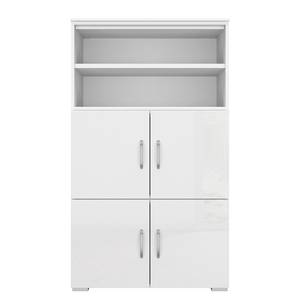 Buffet haut Shuffle II Basic Modern - 80 cm - Blanc brillant