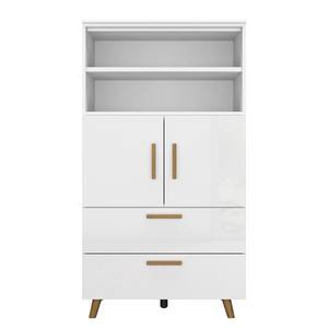 Buffet haut Shuffle I Skandi Skandi - 80 cm - Blanc brillant