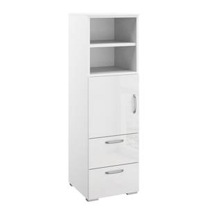 Commode haute Shuffle V Basic Modern - 40 cm - Blanc brillant