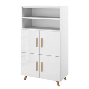 Buffet haut Shuffle II Skandi Skandi - 80 cm - Blanc brillant