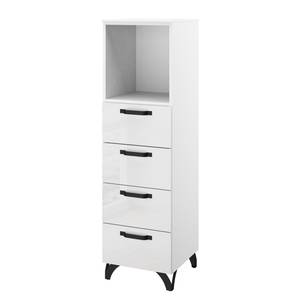 Commode haute Shuffle IV Industry Industrial - 40 cm - Blanc brillant