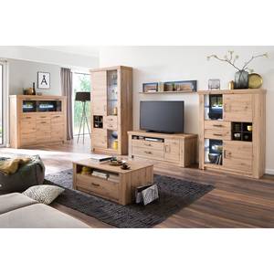 Highboard Mendes II balken-eikenhouten look/antracietkleurig