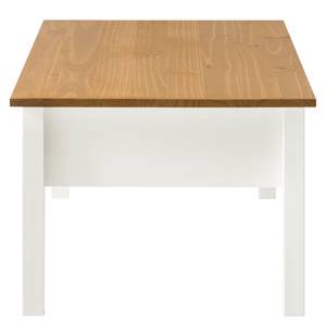 Table basse Rivery Pin massif - Blanc