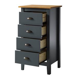 Commode Rivery I Pin massif - Anthracite