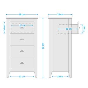 Commode Rivery I Pin massif - Anthracite