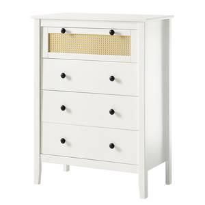 Commode Belleria II Pin massif - Blanc