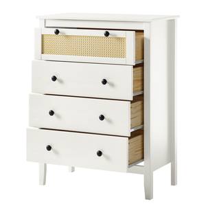 Commode Belleria II Pin massif - Blanc