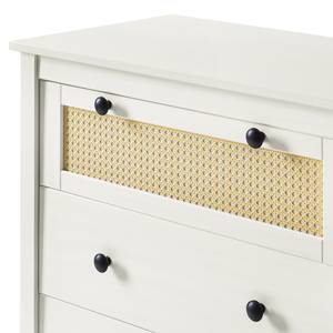 Commode Belleria II Pin massif - Blanc