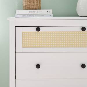 Commode Belleria II Pin massif - Blanc