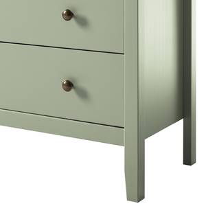 Commode Belleria II Pin massif - Vert olive clair