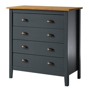 Commode Rivery II Pin massif - Anthracite