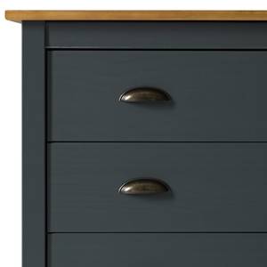 Commode Rivery II Pin massif - Anthracite