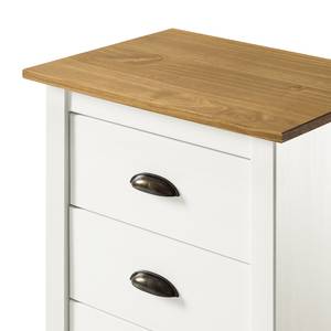 Commode Rivery I Pin massif - Blanc