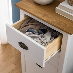 Commode Rivery I Pin massif - Blanc