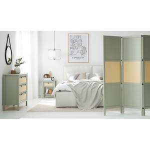 Commode Belleria I Pin massif - Vert olive clair