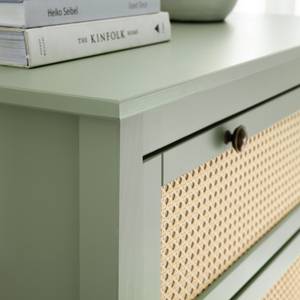 Commode Belleria I Pin massif - Vert olive clair