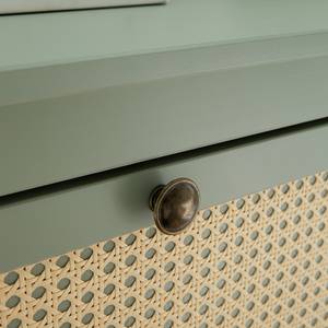 Commode Belleria I Pin massif - Vert olive clair