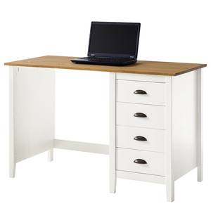 Bureau Rivery massief grenenhout - Wit