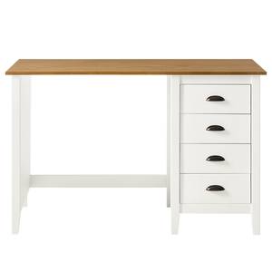 Bureau Rivery massief grenenhout - Wit