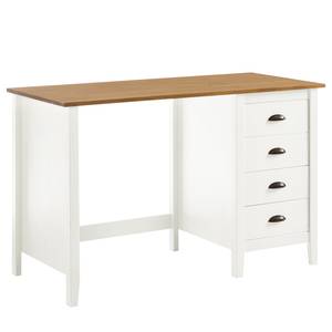 Bureau Rivery massief grenenhout - Wit