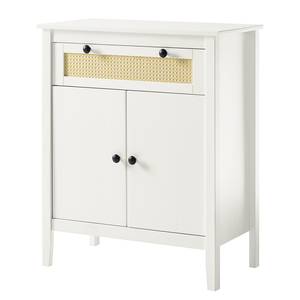 Commode Belleria III Pin massif - Blanc