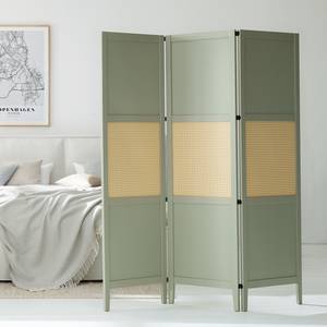 Paravent Belleria II Pin massif - Vert olive clair