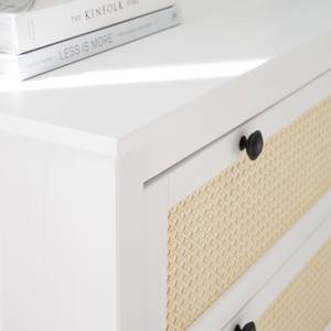 Commode Belleria I Pin massif - Blanc