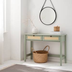 Console Belleria Pin massif - Vert olive clair