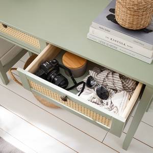 Console Belleria Pin massif - Vert olive clair