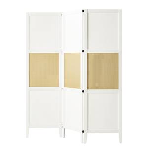 Paravent Belleria II Pin massif - Blanc