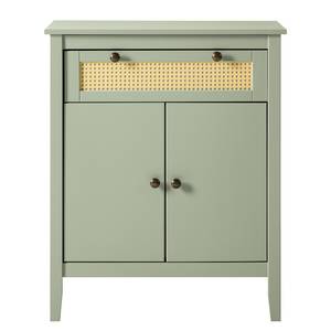 Commode Belleria III Pin massif - Vert olive clair