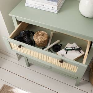 Commode Belleria III Pin massif - Vert olive clair