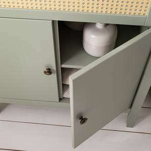 Commode Belleria III Pin massif - Vert olive clair