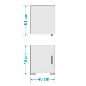 Deur-element Shuffle 40 cm - Alpinewit - 1 deur