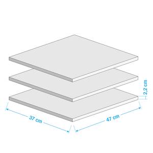 Inlegplanken Shuffle 40 cm - Breedte: 37 cm - Set van 3
