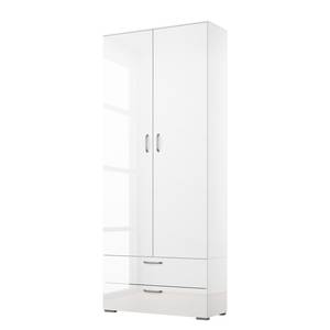 Drehtürenschrank Shuffle VI 80 cm - Hochglanz Weiß