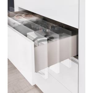 Tables de chevet Shuffle Basic (2 él.) Moderne - 40 cm chaque - Blanc alpin