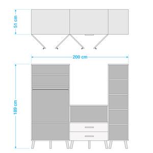 Dressing Shuffle VI Skandi scandi - 200 cm - Blanc alpin