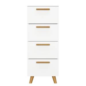 Commode haute Shuffle I Skandi Scandi - 40 cm - Blanc alpin