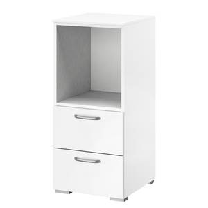 Commode haute Shuffle I Basic Moderne - 40 cm - Blanc alpin