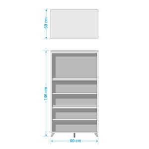 Open kast Shuffle IV Scandi Scandi - 80 cm