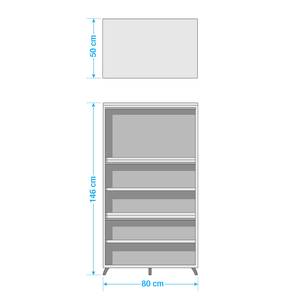 Open kast Shuffle IV Industry industrial - 80 cm