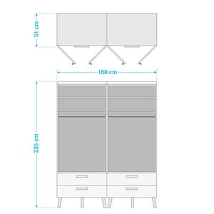 Dressing Shuffle VIII Skandi Scandi - 160 cm - Blanc alpin