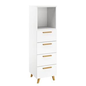 Commode haute Shuffle IV Skandi Scandi - 40 cm - Blanc alpin