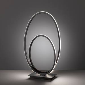 Lampe Nia Acrylique / Aluminium - 1 ampoule - Noir